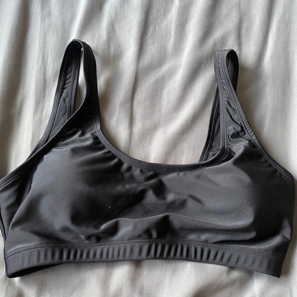 NWOT Black Bikini top